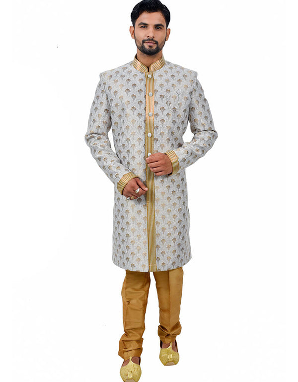 Multi Indo western Cottan Brocade Silk Chudidaar