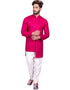 Magenta Indo western Cool Cotton Chudidaar