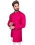 Magenta Indo western Cool Cotton Chudidaar Closure View