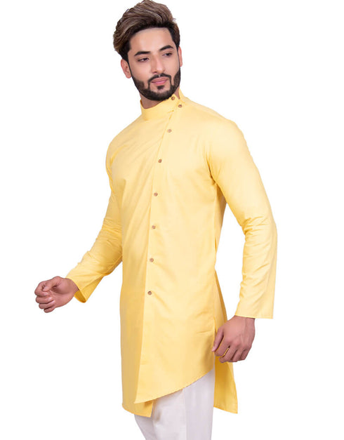 Yellew Indo western Cool Cotton Chudidaar Closure View