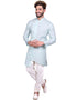 Light Cyan Indo western Cool Cotton Chudidaar