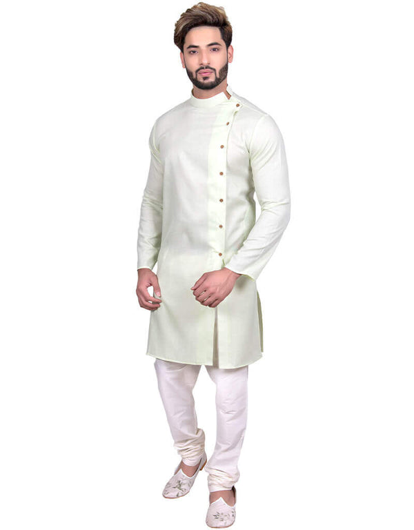 Mint Indo western Cool Cotton Chudidaar