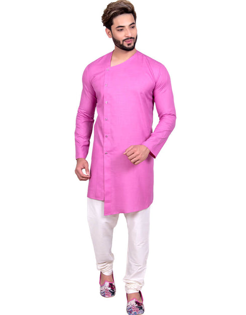 Fuchsia Indo western Cool Cotton Chudidaar
