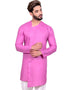 Fuchsia Indo western Cool Cotton Chudidaar Closure View
