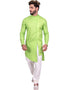 Spring Green Indo western Cool Cotton Chudidaar