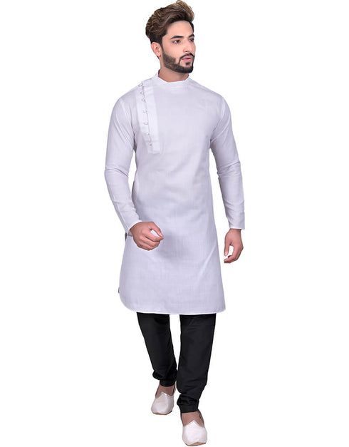 White Indo western Cool Cotton Chudidaar