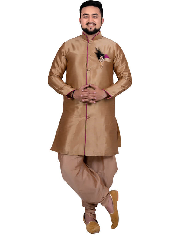 Golden Indo western Art Silk Dhoti