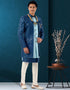 teal Kurta silk Jacket