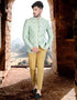 SeaFoam Jodhpuri Art work Silk Pant
