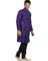 Purple Kurta Art Silk Chudidaar Closure View