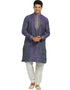 Purplegreen Kurta Cotton Silk Chudidaar