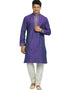 Purpleviolet Kurta Cotton Silk Chudidaar