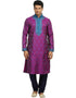 Darkmagenta Kurta Zari Brocade Chudidaar