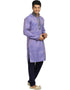 Light Lavender Kurta Zari Brocade Chudidaar Closure View