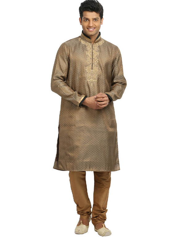 Peru Kurta Zari Brocade Chudidaar