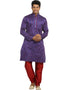 Purple Kurta Art Silk Chudidaar