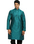 Teal Kurta Art Silk Chudidaar