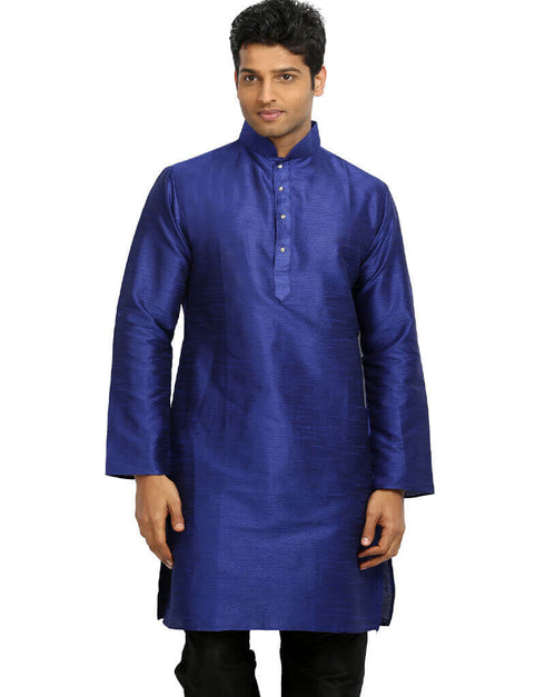 Violet Indigo Kurta Art Silk Chudidaar