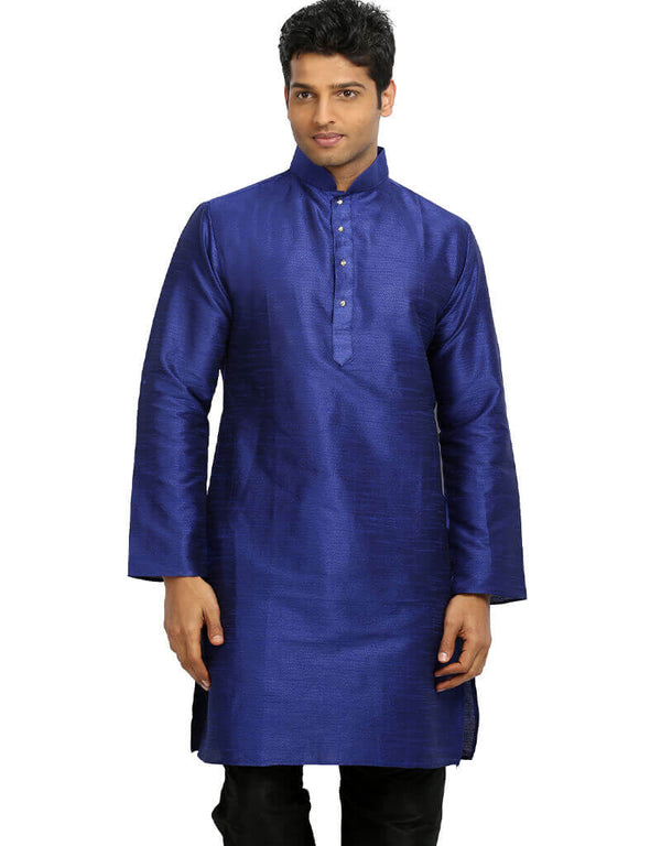 Violet Indigo Kurta Art Silk Chudidaar