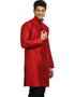 Red Kurta Art Silk Chudidaar Closure View