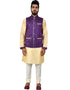 Cream Kurta Art Silk Chudidaar