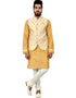 Golden Yellow Kurta Cotton silk Chudidaar