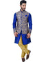 Mono Blue Kurta Art Silk Chudidaar