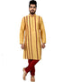 Golden Yellow Kurta Cottan Silk Chudidaar