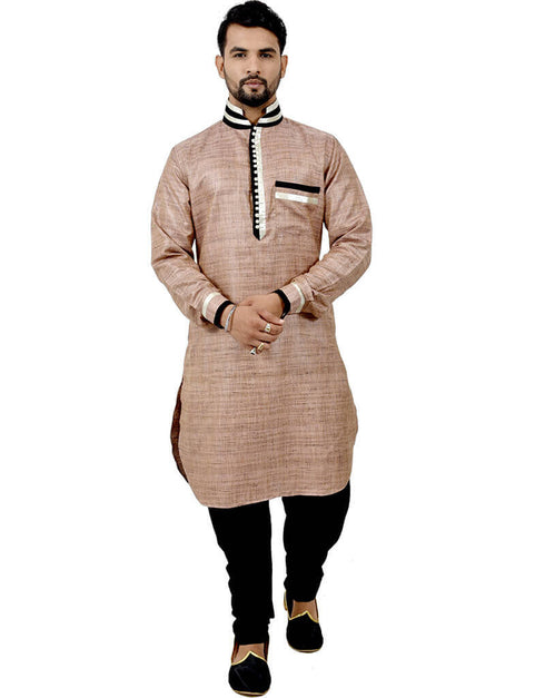 Desert Sand Kurta Cottan Silk Chudidaar