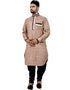 Desert Sand Kurta Cottan Silk Chudidaar Closure View