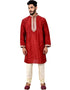 Maroon Kurta Art Silk Chudidaar