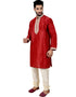 Maroon Kurta Art Silk Chudidaar Closure View
