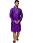 Purple Kurta Art Silk Chudidaar Closure View