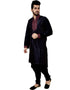 Black Kurta Art Silk Chudidaar Closure View