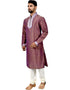 Rosy Brown Kurta Art Silk Chudidaar Closure View