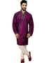 Purple Kurta Art Silk Chudidaar