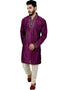 Purple Kurta Art Silk Chudidaar Closure View