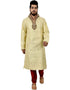Lemonchiffon Kurta Brocade Silk Chudidaar