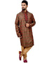 Multi Kurta Brocade Silk Chudidaar Closure View