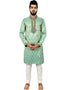Aquamarine Kurta Brocade Silk Chudidaar