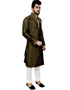 Multi Kurta Brocade Silk Chudidaar Closure View