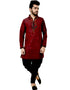 Dark Maroon Kurta Art Silk Chudidaar