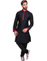 Black Kurta Art Silk Chudidaar