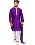 Purple Kurta Art Silk Chudidaar