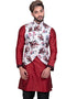 Maroon Kurta Art Silk Chudidaar Closure View