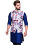 Blue Kurta Art Silk Chudidaar Closure View
