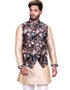 Beige Kurta Art Silk Chudidaar Closure View