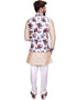 Beige Kurta Art Silk Chudidaar Closure View