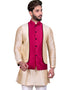 Beige Kurta Art Silk Chudidaar