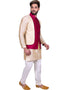 Beige Kurta Art Silk Chudidaar Closure View